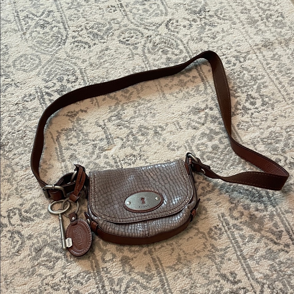 Fossil Brown Crossbody Bag
